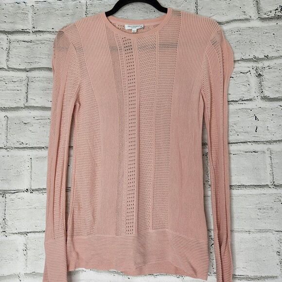 Equipment Femme Laurier Womens Small Eyelet Crewneck Pullover Sweater Stretch - Picture 7 of 12